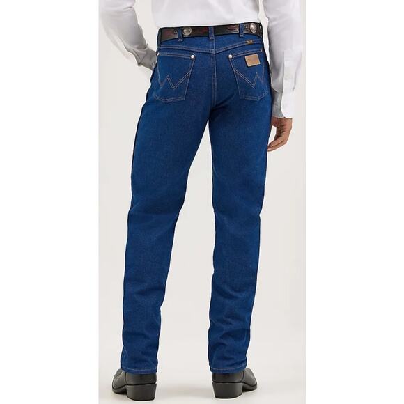 Wrangler Men's Cowboy Cut Original Fit Jean in Prewashed Indigo 13MWZPW 44x30 - Picture 1 of 7